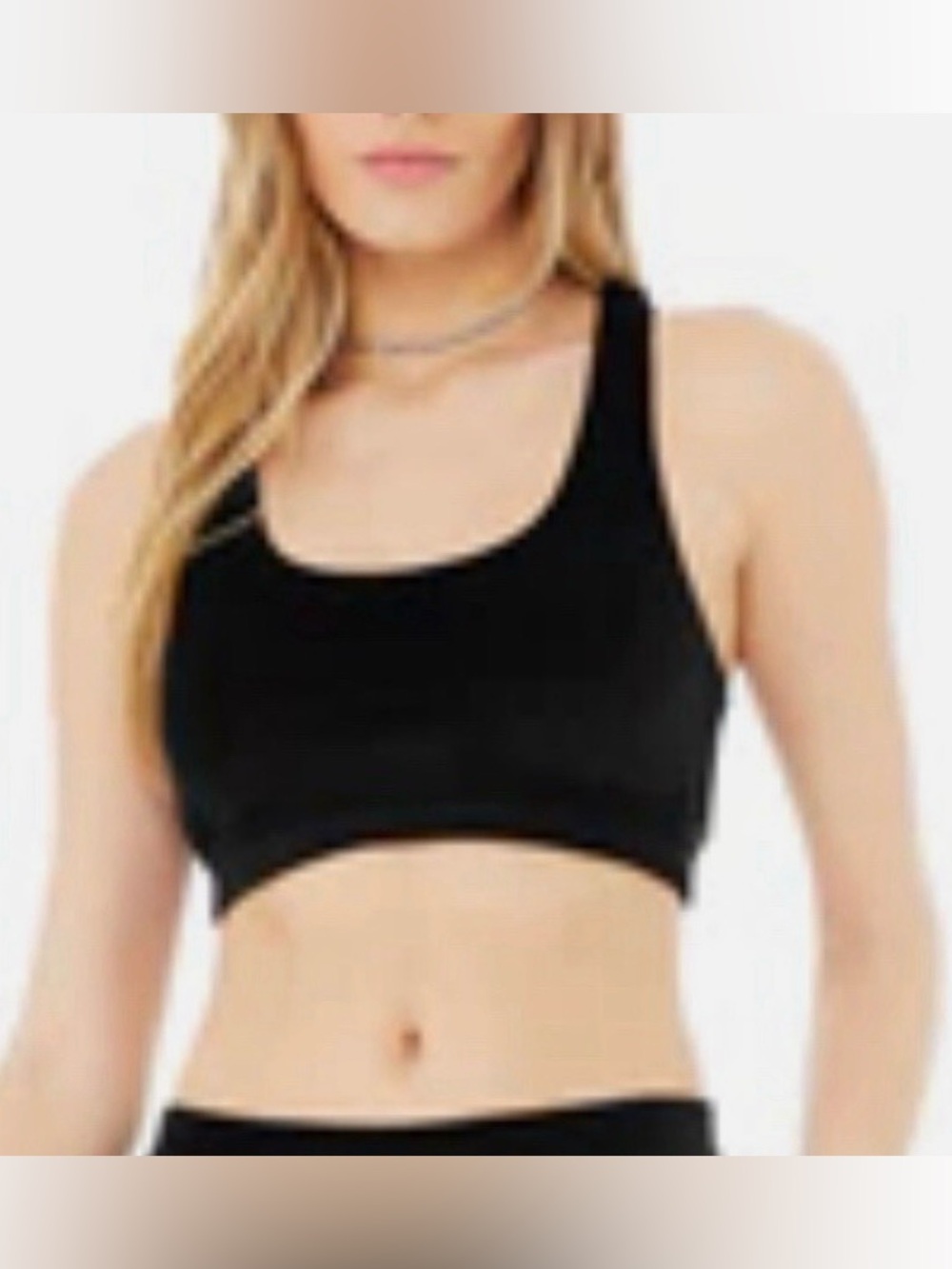 ALO Yoga Black High-Neck Velour Racerback Sports Bra